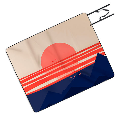 Viviana Gonzalez Minimal Sunset 4 Picnic Blanket