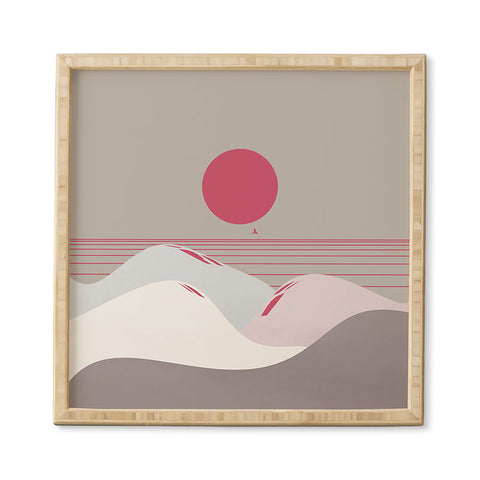 Viviana Gonzalez Minimal Sunset 9 Framed Wall Art