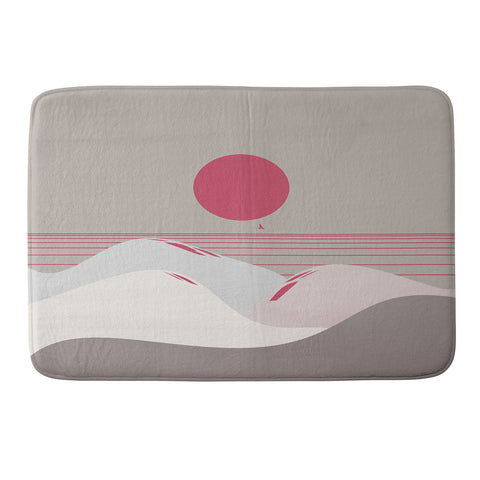 Viviana Gonzalez Minimal Sunset 9 Memory Foam Bath Mat