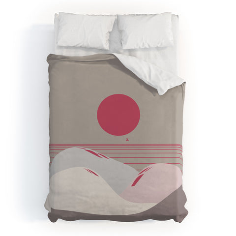 Viviana Gonzalez Minimal Sunset 9 Duvet Cover