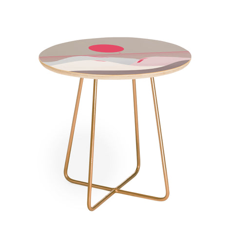 Viviana Gonzalez Minimal Sunset 9 Round Side Table