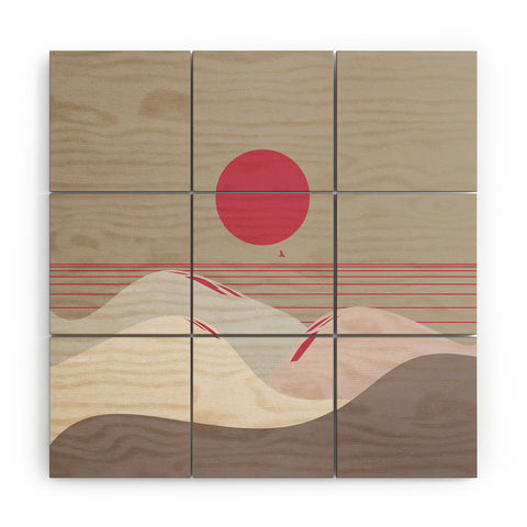 Viviana Gonzalez Minimal Sunset 9 Wood Wall Mural