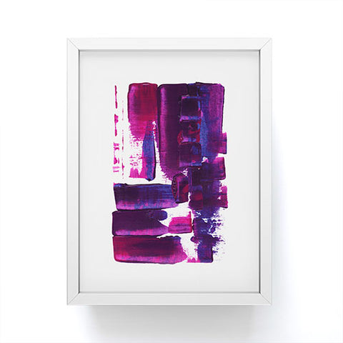 Viviana Gonzalez Minimal Ultra violet and blue I Framed Mini Art Print