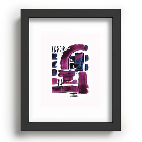 Viviana Gonzalez Minimal Ultra violet and blue II Recessed Framing Rectangle