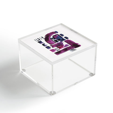 Viviana Gonzalez Minimal Ultra violet and blue II Acrylic Box