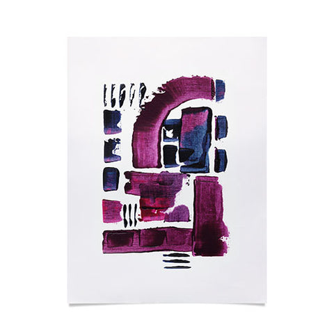 Viviana Gonzalez Minimal Ultra violet and blue II Poster