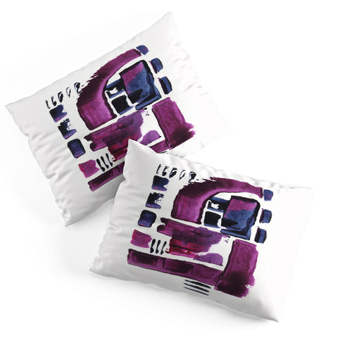 Viviana Gonzalez Minimal Ultra violet and blue II Pillow Shams