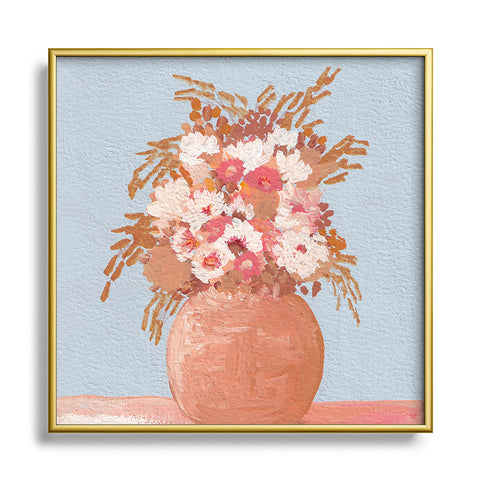 Viviana Gonzalez Modern Boho nature 1 Metal Square Framed Art Print