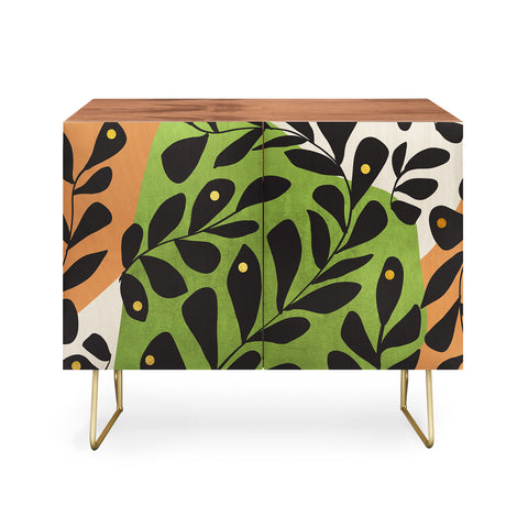 Viviana Gonzalez Modern botanical composition 2 Credenza