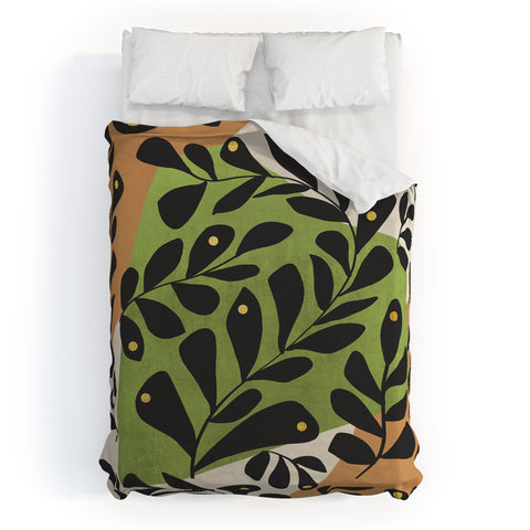 Viviana Gonzalez Modern botanical composition 2 Duvet Cover