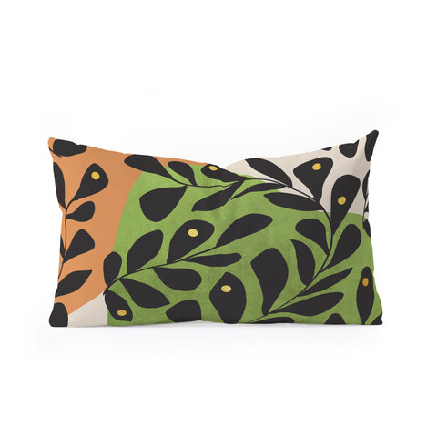 Viviana Gonzalez Modern botanical composition 2 Oblong Throw Pillow
