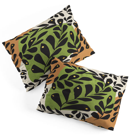 Viviana Gonzalez Modern botanical composition 2 Pillow Shams