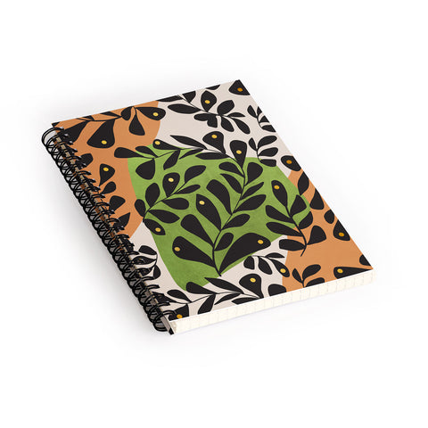 Viviana Gonzalez Modern botanical composition 2 Spiral Notebook