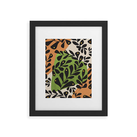 Viviana Gonzalez Modern botanical composition 2 Framed Art Print