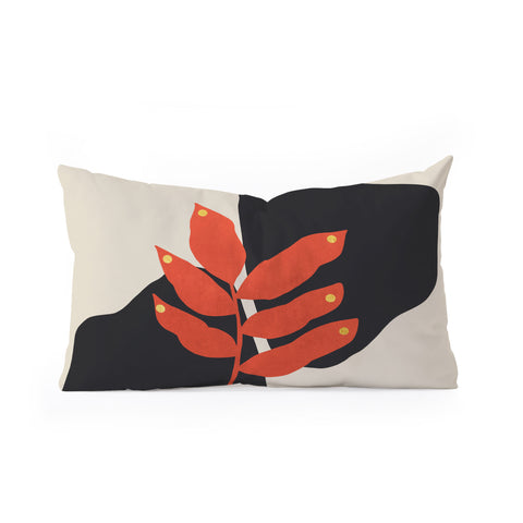 Viviana Gonzalez Modern botanical composition 3 Oblong Throw Pillow