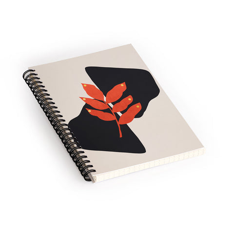 Viviana Gonzalez Modern botanical composition 3 Spiral Notebook