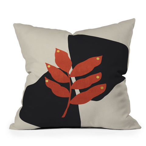 Viviana Gonzalez Modern botanical composition 3 Throw Pillow