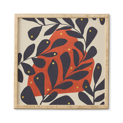 Viviana Gonzalez Modern botanical composition 4 Framed Wall Art