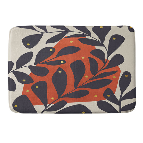 Viviana Gonzalez Modern botanical composition 4 Memory Foam Bath Mat