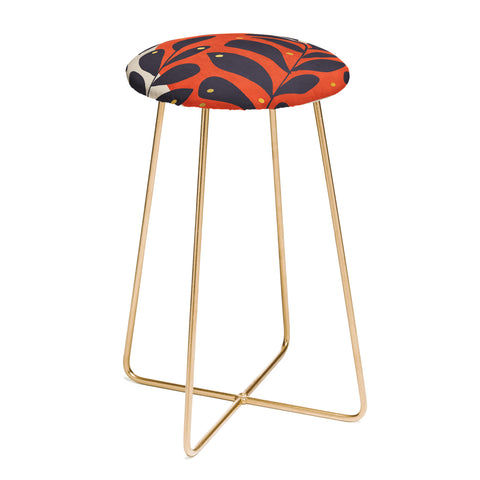 Viviana Gonzalez Modern botanical composition 4 Counter Stool