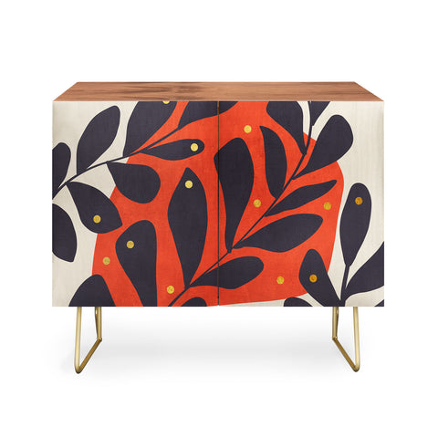 Viviana Gonzalez Modern botanical composition 4 Credenza