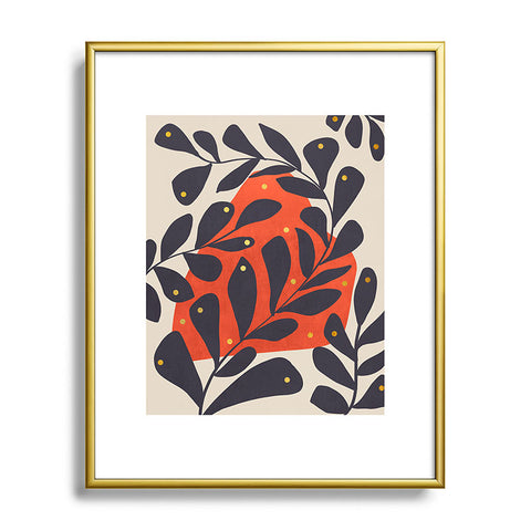 Viviana Gonzalez Modern botanical composition 4 Metal Framed Art Print