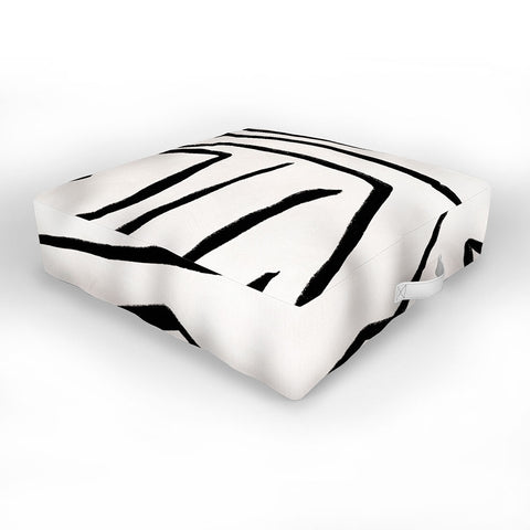 Viviana Gonzalez Modern improvisation 02 Outdoor Floor Cushion