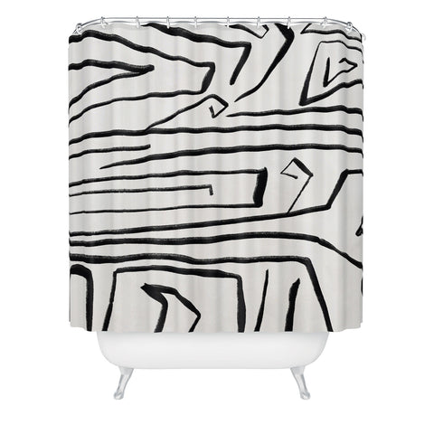 Viviana Gonzalez Modern improvisation 02 Shower Curtain