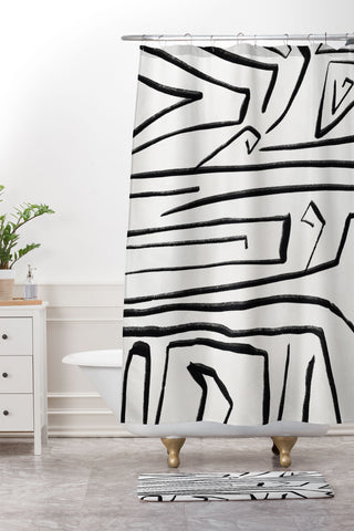 Viviana Gonzalez Modern improvisation 02 Shower Curtain And Mat