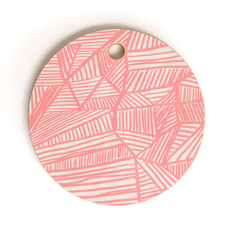 Viviana Gonzalez Modern improvisation 03 Cutting Board Round
