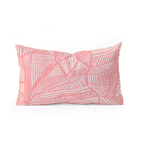 Viviana Gonzalez Modern improvisation 03 Oblong Throw Pillow