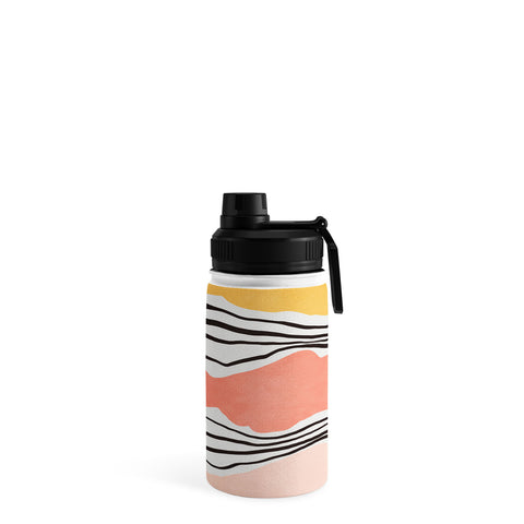Viviana Gonzalez Modern irregular Stripes 01 Water Bottle
