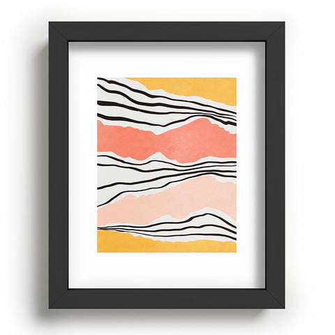 Viviana Gonzalez Modern irregular Stripes 01 Recessed Framing Rectangle