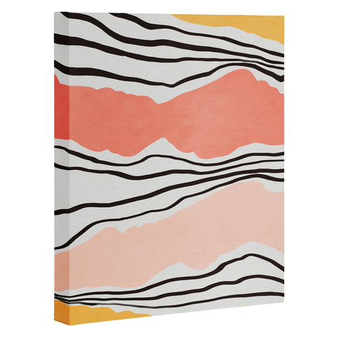 Viviana Gonzalez Modern irregular Stripes 01 Art Canvas