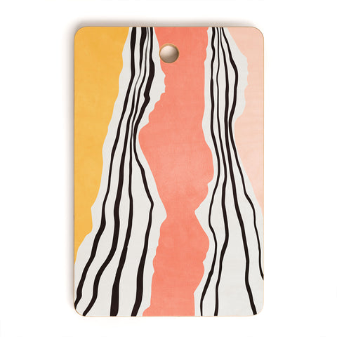 Viviana Gonzalez Modern irregular Stripes 01 Cutting Board Rectangle