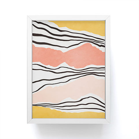 Viviana Gonzalez Modern irregular Stripes 01 Framed Mini Art Print