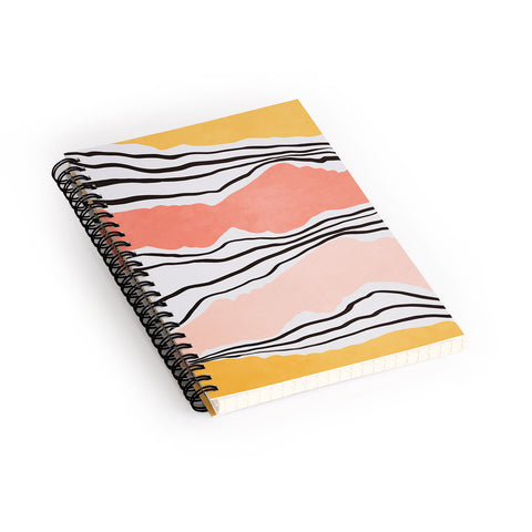 Viviana Gonzalez Modern irregular Stripes 01 Spiral Notebook