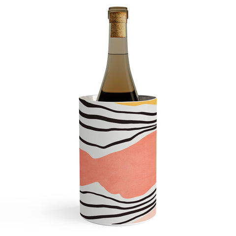 Viviana Gonzalez Modern irregular Stripes 01 Wine Chiller