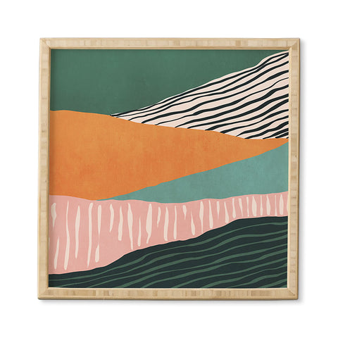 Viviana Gonzalez Modern irregular Stripes 02 Framed Wall Art