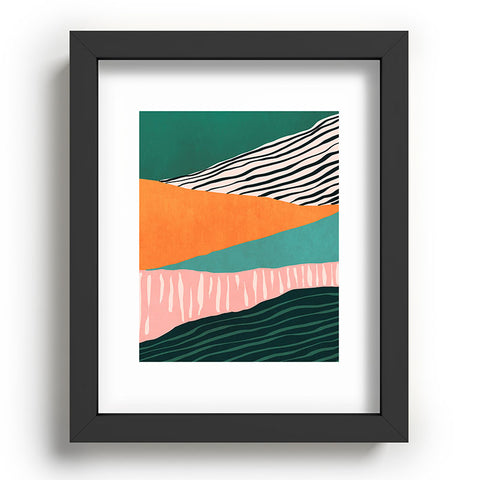 Viviana Gonzalez Modern irregular Stripes 02 Recessed Framing Rectangle