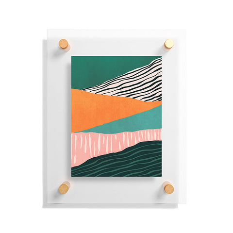 Viviana Gonzalez Modern irregular Stripes 02 Floating Acrylic Print