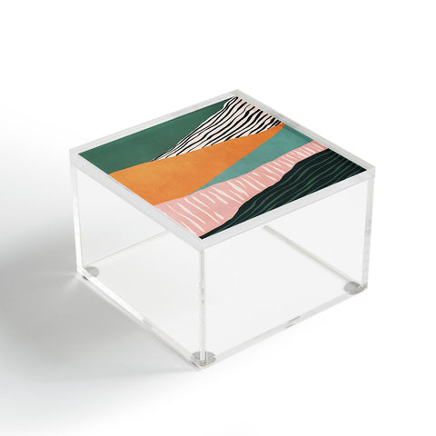 Viviana Gonzalez Modern irregular Stripes 02 Acrylic Box