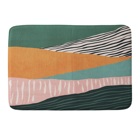 Viviana Gonzalez Modern irregular Stripes 02 Memory Foam Bath Mat