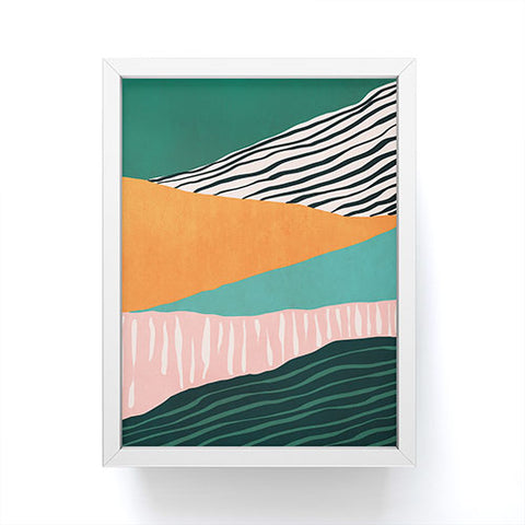 Viviana Gonzalez Modern irregular Stripes 02 Framed Mini Art Print