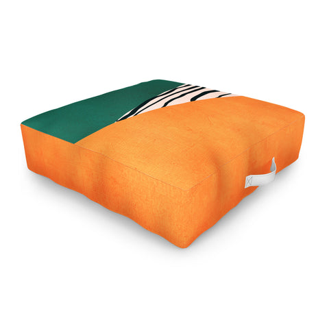 Viviana Gonzalez Modern irregular Stripes 02 Outdoor Floor Cushion