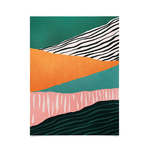 Viviana Gonzalez Modern irregular Stripes 02 Poster