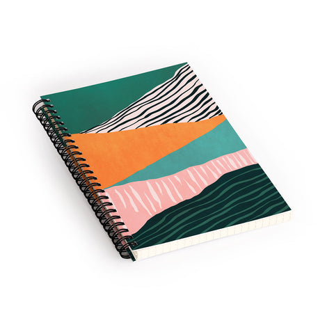 Viviana Gonzalez Modern irregular Stripes 02 Spiral Notebook