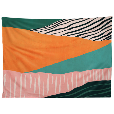 Viviana Gonzalez Modern irregular Stripes 02 Tapestry