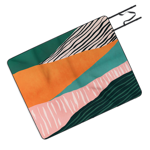 Viviana Gonzalez Modern irregular Stripes 02 Picnic Blanket