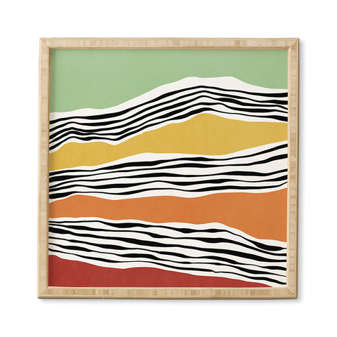 Viviana Gonzalez Modern irregular Stripes 06 Framed Wall Art
